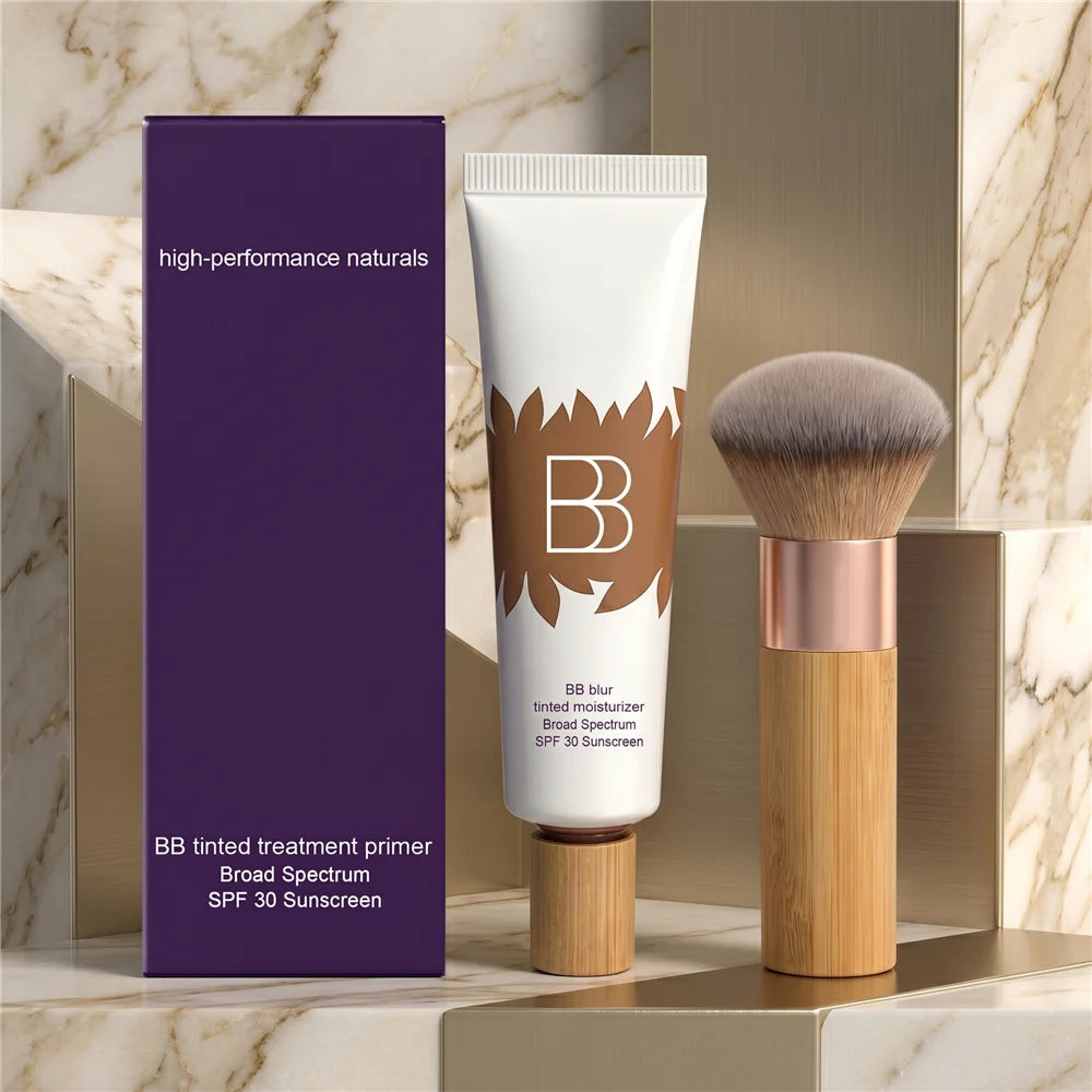 BB Cream Set with Makeup Primer Concealer Foundation Lightweight Moisturizing Smooth Fit Long Lasting Professional Face Makeup - AliExpress 66