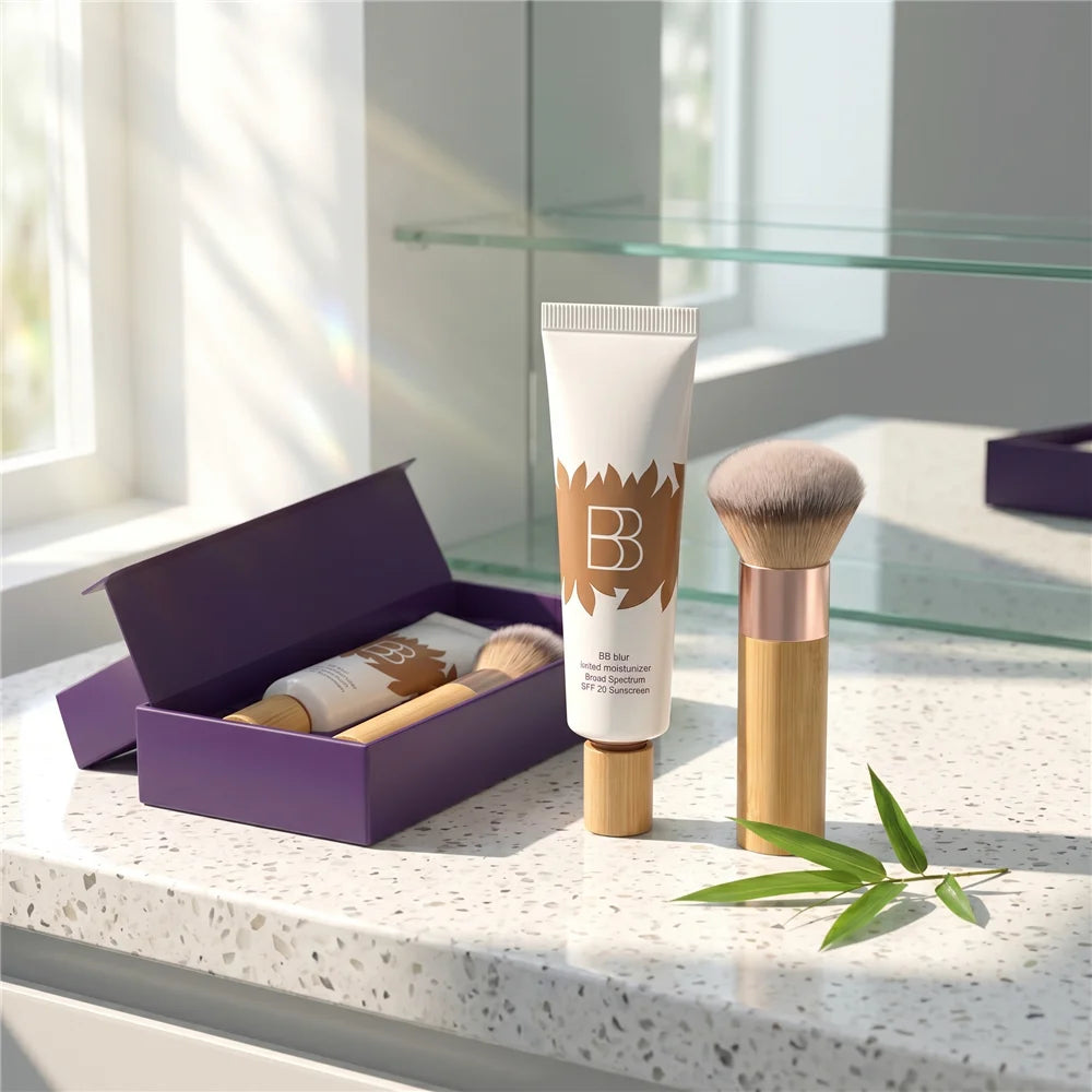 BB Cream Set with Makeup Primer Concealer Foundation Lightweight Moisturizing Smooth Fit Long Lasting Professional Face Makeup - AliExpress 66