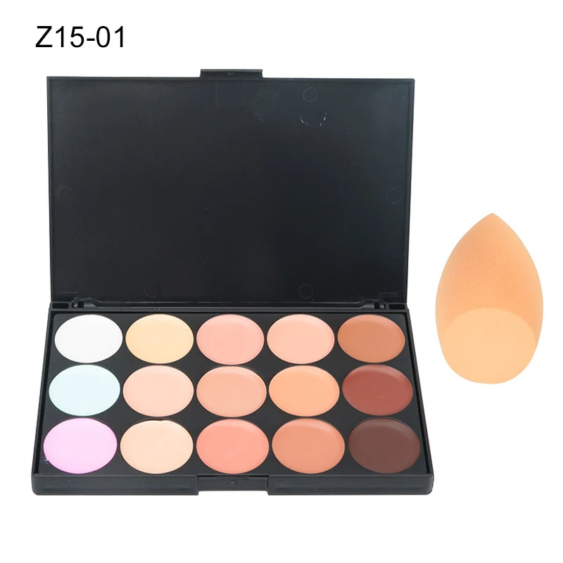 15 Colors Concealer Palettes Foundation Makeup Full Cover Contour Face Cream Base Primer Moisturizer Hide Blemish - AliExpress 66