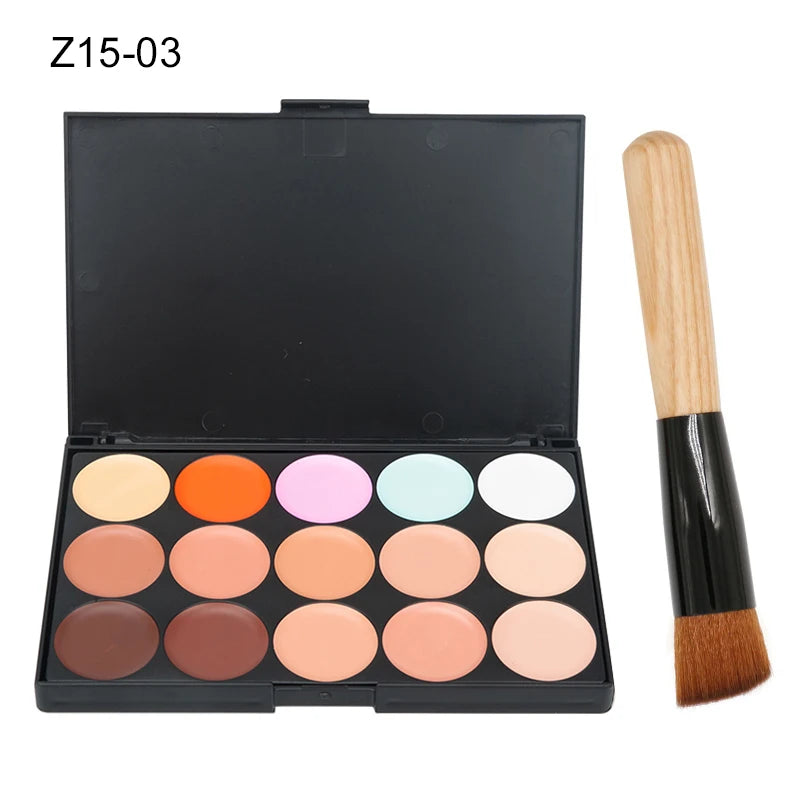 15 Colors Concealer Palettes Foundation Makeup Full Cover Contour Face Cream Base Primer Moisturizer Hide Blemish - AliExpress 66