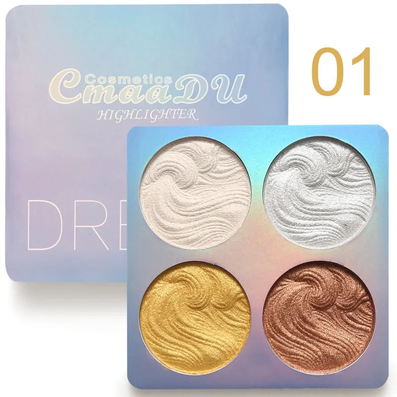 Chameleon Highlighter Palette Makeup Powder Iluminador Maquiagem Shimmer Shining Face Brighten Highlighter - AliExpress 66