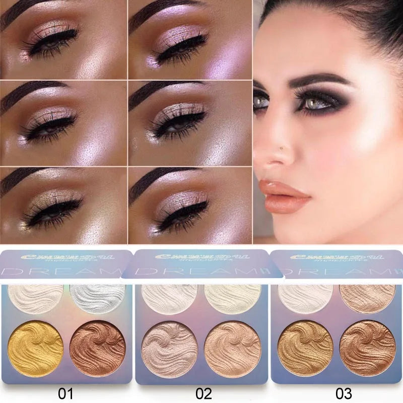 Chameleon Highlighter Palette Makeup Powder Iluminador Maquiagem Shimmer Shining Face Brighten Highlighter - AliExpress 66