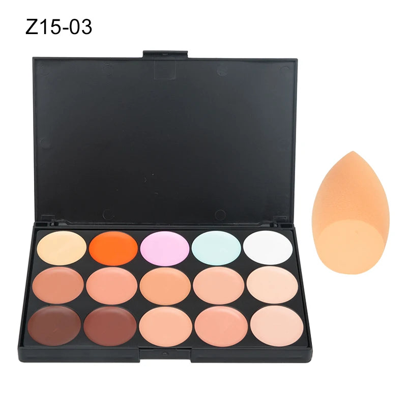15 Colors Concealer Palettes Foundation Makeup Full Cover Contour Face Cream Base Primer Moisturizer Hide Blemish - AliExpress 66
