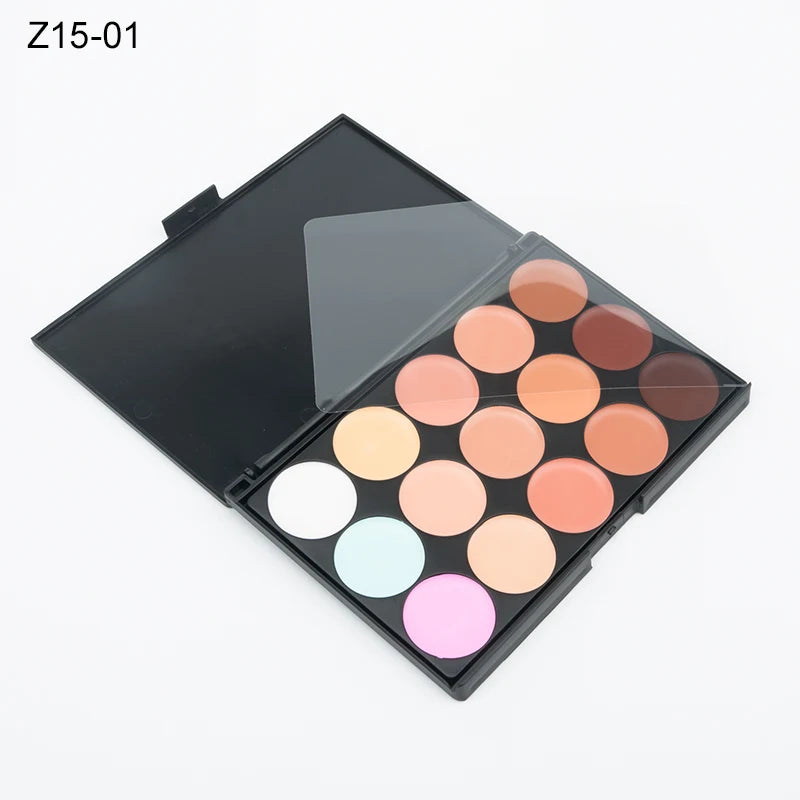 15 Colors Concealer Palettes Foundation Makeup Full Cover Contour Face Cream Base Primer Moisturizer Hide Blemish - AliExpress 66