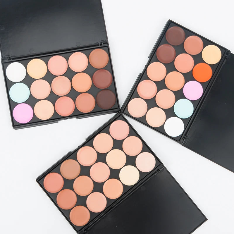 15 Colors Concealer Palettes Foundation Makeup Full Cover Contour Face Cream Base Primer Moisturizer Hide Blemish - AliExpress 66
