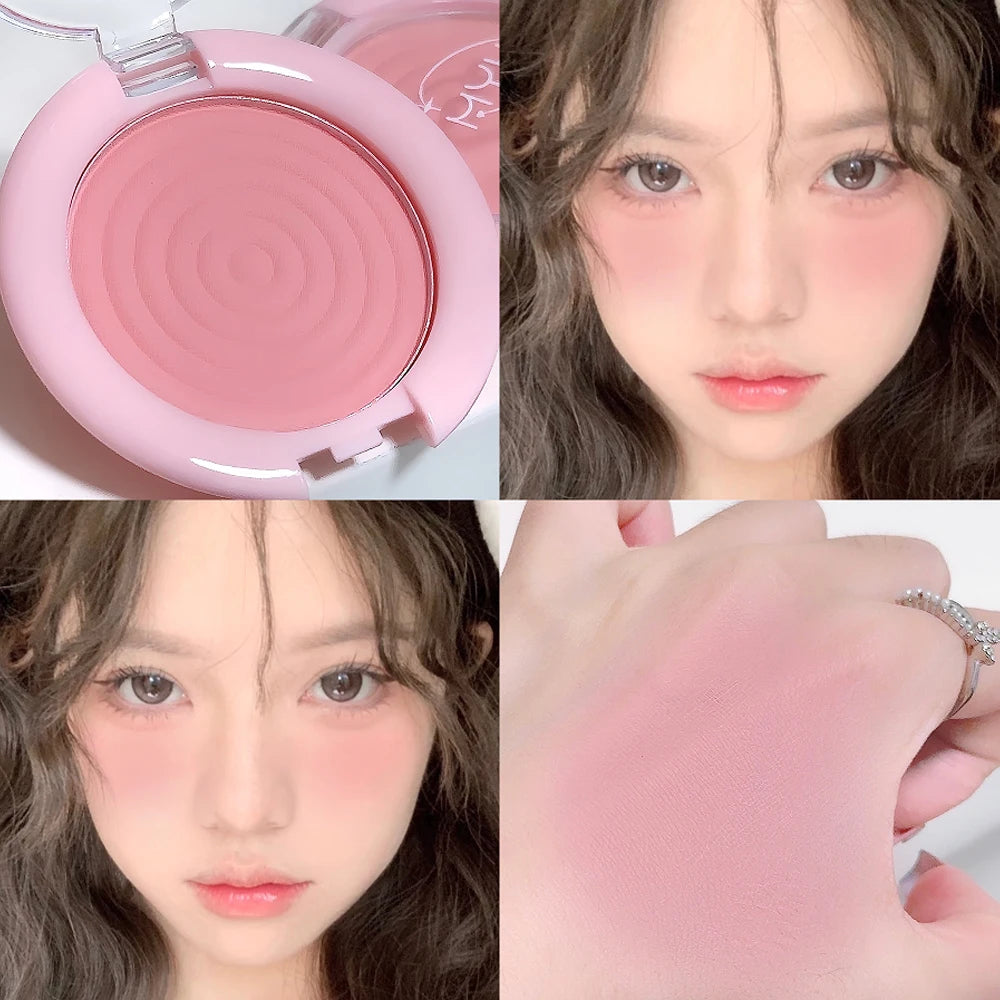 Whirlpool Blush Powder Palette Matte Low Saturation Rubber Grey Pink Expanding Color Buildable Brighten Highlight Natural Makeup - AliExpress 66