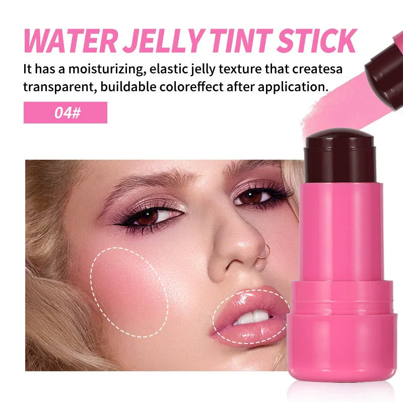 4 Colors Jelly Blush Stick Lip Balm Eyeshadow 3-in-1 Multi-Use Matte Blush Moisturize Brighten Lip Gloss Multi-Use Blush Makeup - AliExpress 66