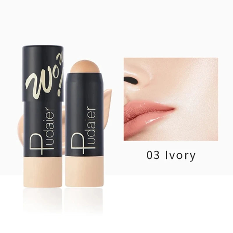 Full Coverage Lightweight Foundation Stick Contour Face Makeup Lasting Nude Foundation Base Hide Blemish Bronzer - AliExpress 66