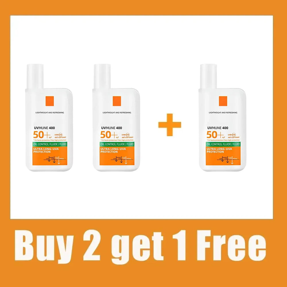 SPF50+ Sunscreen Lotion Lightweight Non-Greasy UV Protection Face Body Sunscreen Lasting Moisturizing Refreshing Sunburn Defense