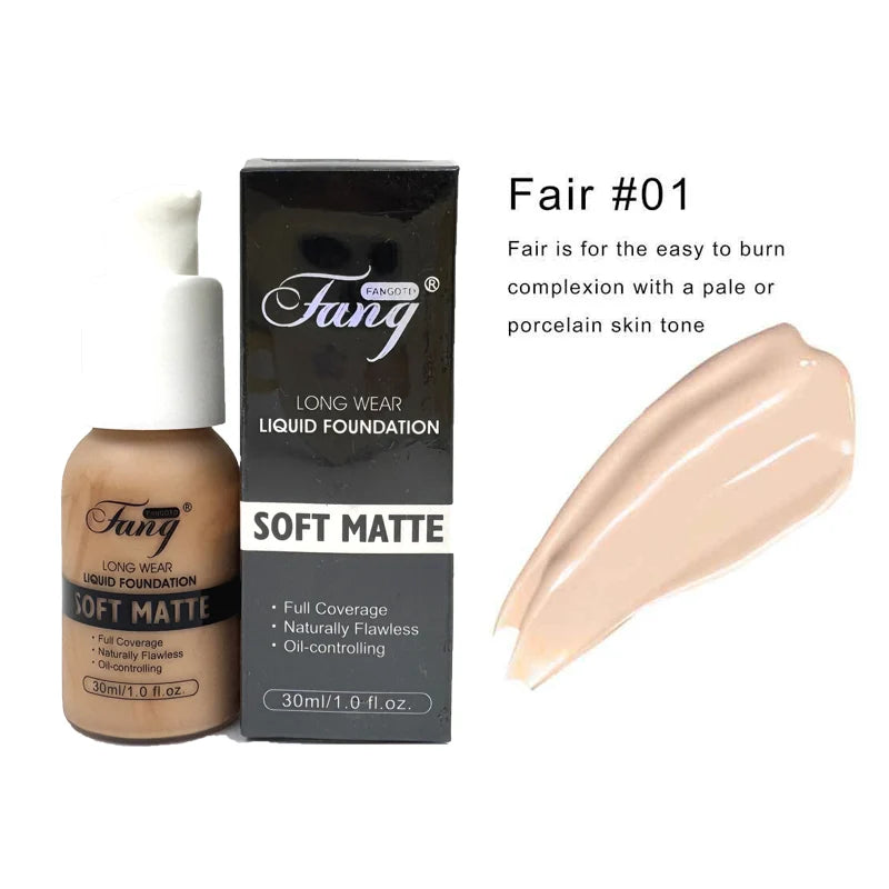 30ml Matte Liquid Foundation Oil Control Full Coverage