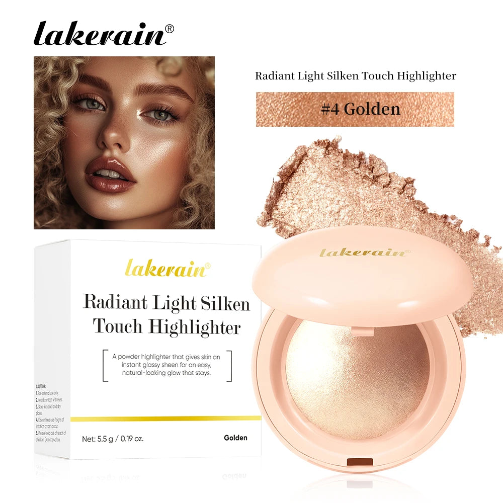 Highlighter Powder LongLasting Waterproof Face Instant Silky Skin Glow Baked Shimmer Illuminator Makeup Contouring Glitter - AliExpress 66