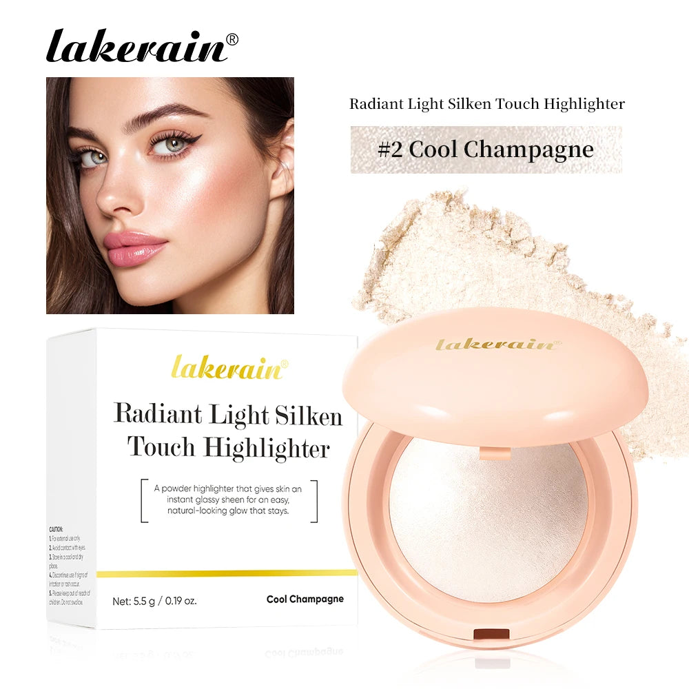 Highlighter Powder LongLasting Waterproof Face Instant Silky Skin Glow Baked Shimmer Illuminator Makeup Contouring Glitter - AliExpress 66