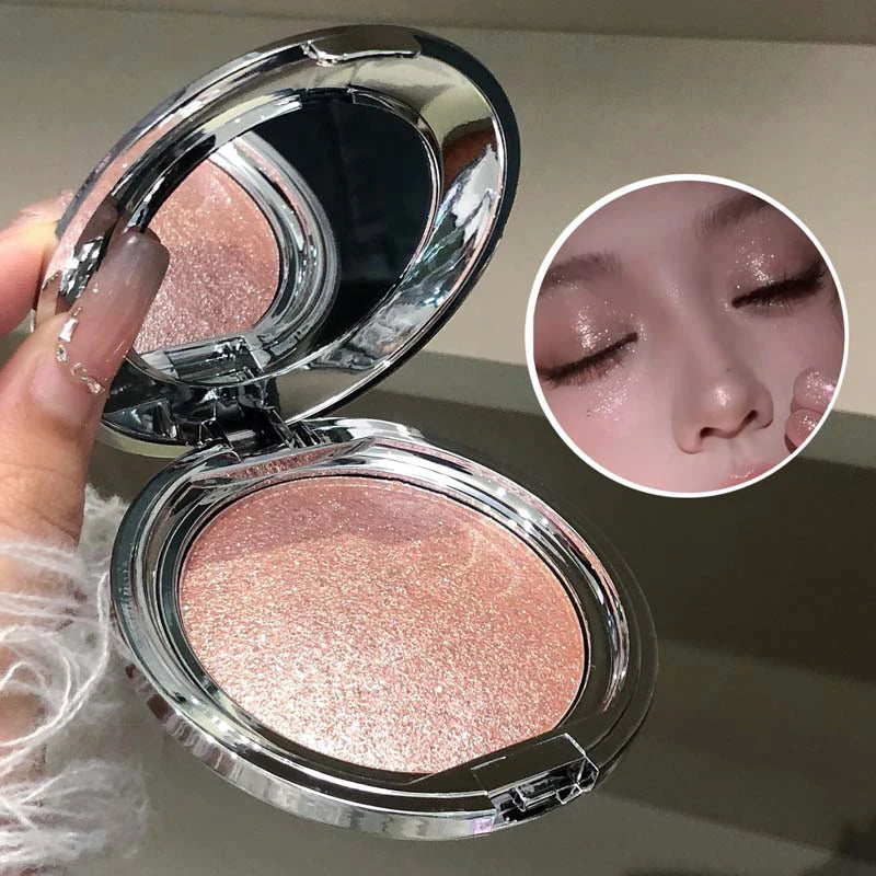 kakashow Diamond Shimmer Highlighter Cream Potato Texture Long Lasting Multi-Use Face Eye Cheek Makeup for Party & Gift