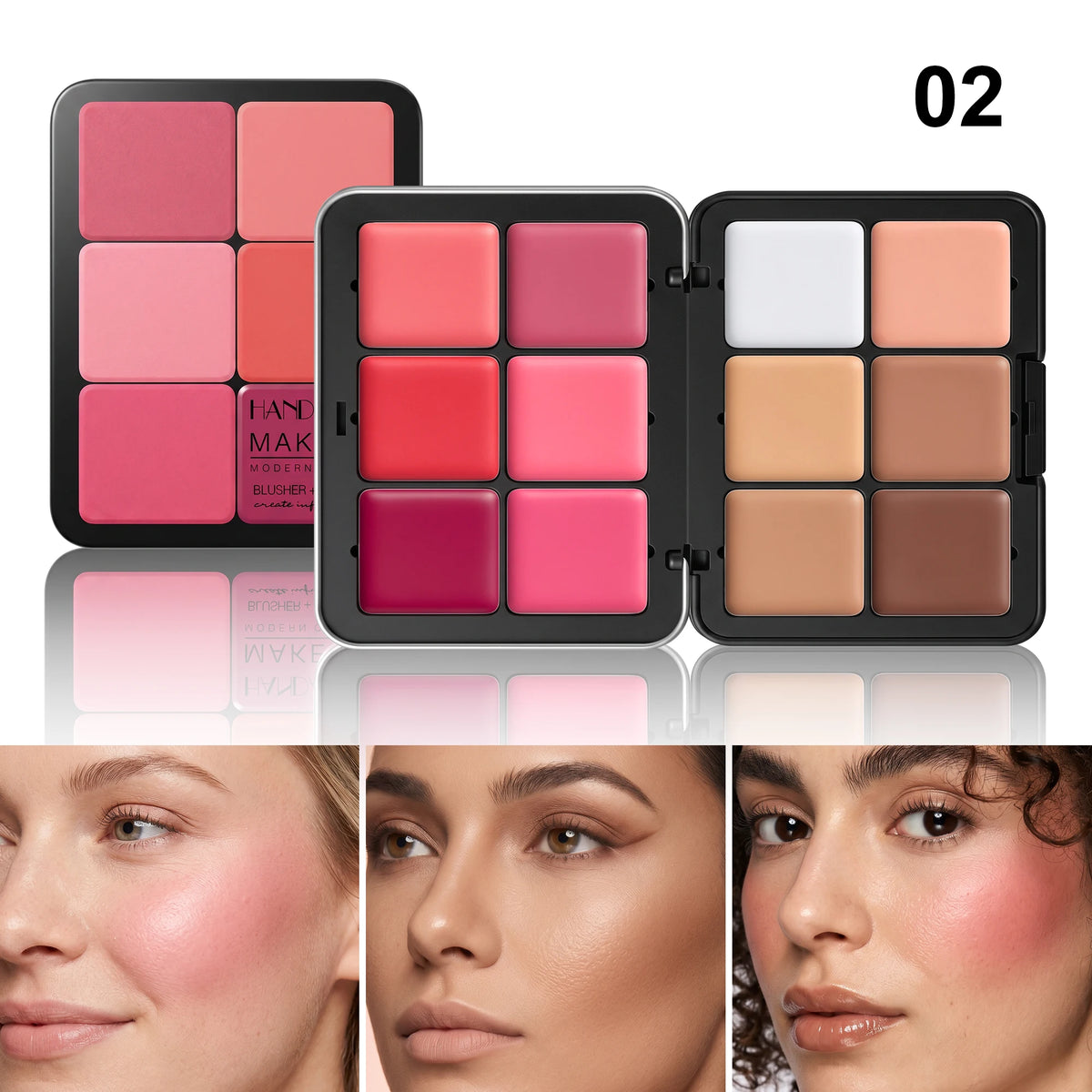 12 Colors Matte Blush Palette in Metal Tin, Multiuse Concealer, Highlighter, Contour Face Makeup for Daily and Party Looks - AliExpress 66