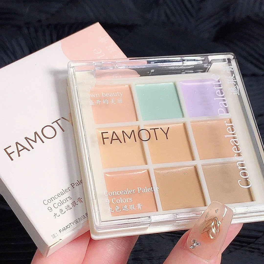 6/9 Colors Concealer Palette Lasting Moisturize Concealer Cream Bronzer Contouring Brightening Highlighter Face Color Corrector