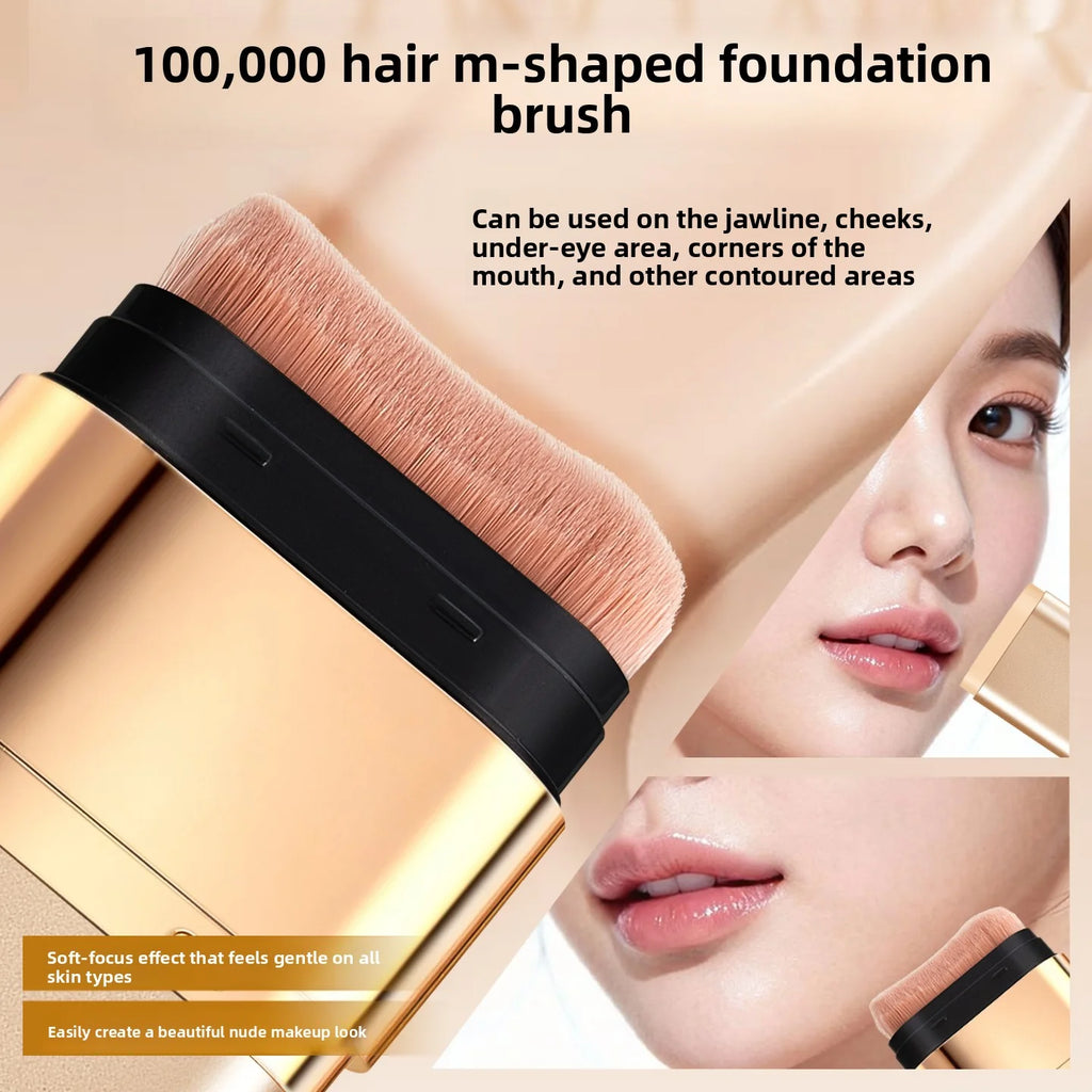 OPE 2-in-1 Concealer Foundation Stick - Slim Portable with Brush, Lightweight Buildable Coverage, Natural Dewy Finish - AliExpress 66