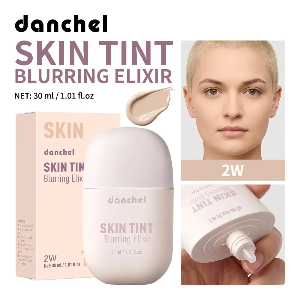 Skin Tint Blurring Elixir Hide Pores Fine Lines Even Skin Tone 12h Long-lasting Natural Finish Lightweight Breathable Skin Tint