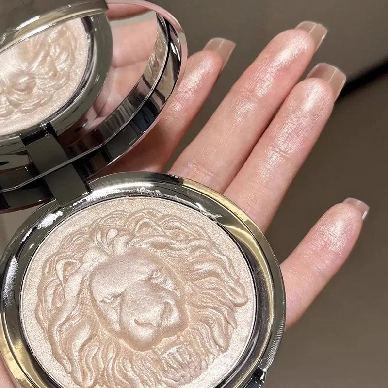 Three-Color Lion Facial Contour Highlighter Powder Makeup Palette Pearl White Shimmer Atmosphere Potato Puree Highlighter Plate - AliExpress 66
