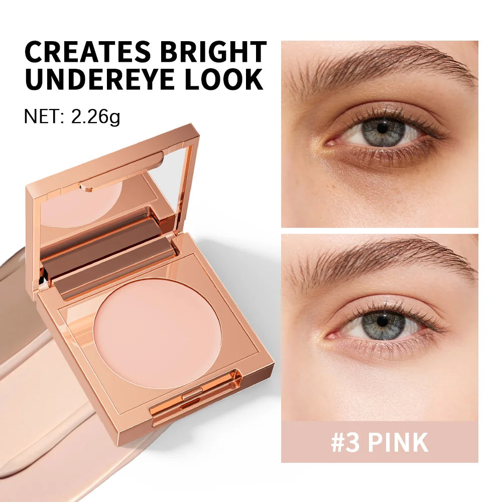 CC Full Coverage Undereye Color Corrector Matte Waterproof Nourishing Full Coverage Pressed Powder Foundation With Puff Makeup