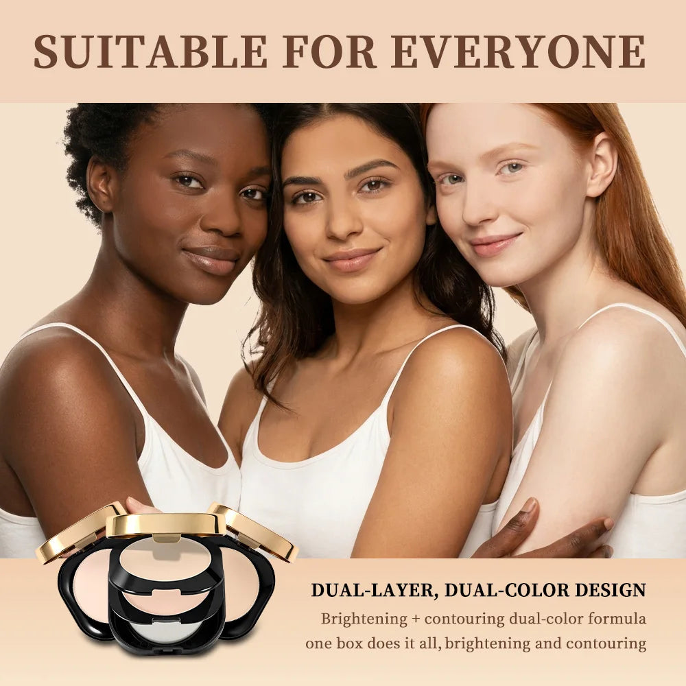 Collagen Pressed Powder Brightening & Contour 2 IN 1 Strong Oil Control Fine Silky Blendable Texture Nourishing Collagen Powder - AliExpress 66