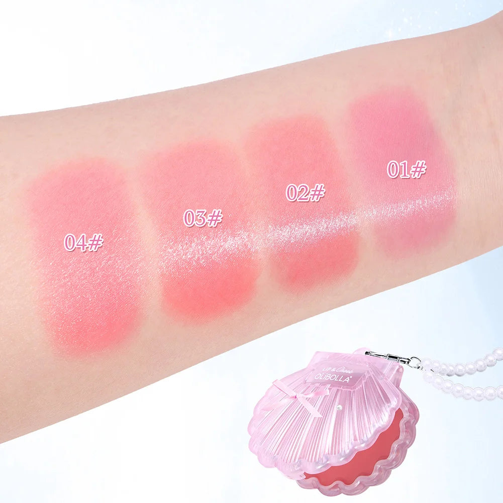 2 in 1 Lip Cheek Highlighter Cream 4 Colors Waterproof Long Lasting Buildable Shimmer Pigment Tint Face Makeup