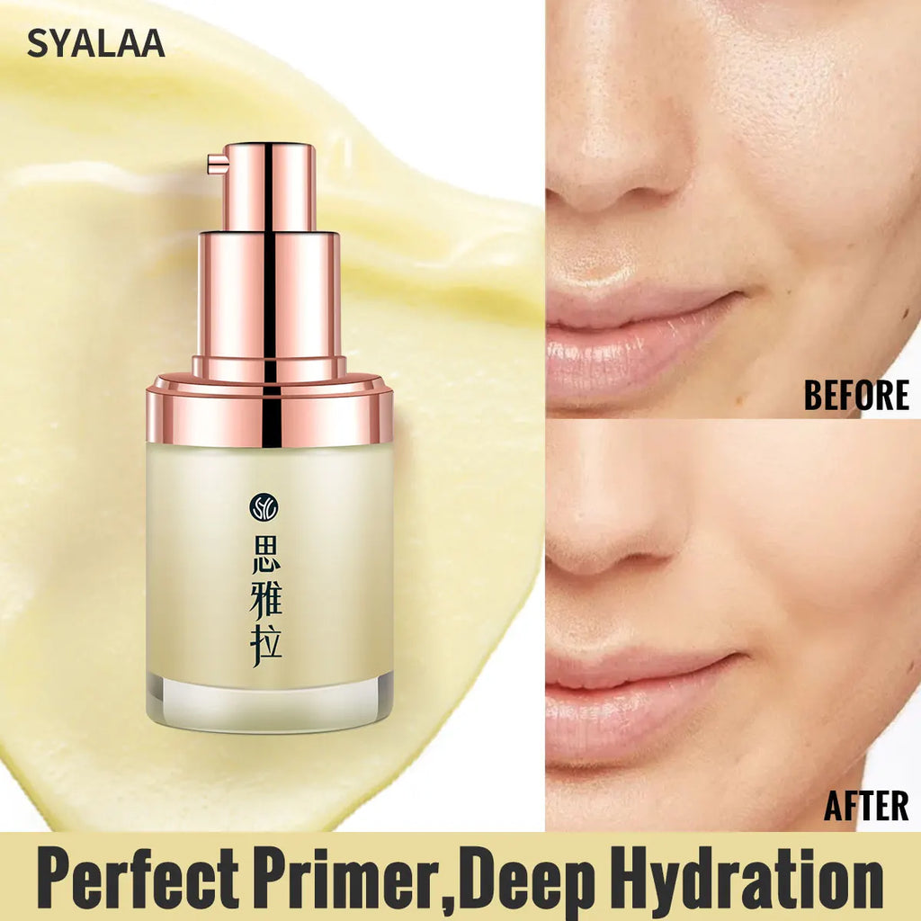 Long-Lasting Matte Finish Makeup Primer Cream - Oil Control Anti-Shine Beauty Skin Care for Smooth Flawless Foundation Applicati