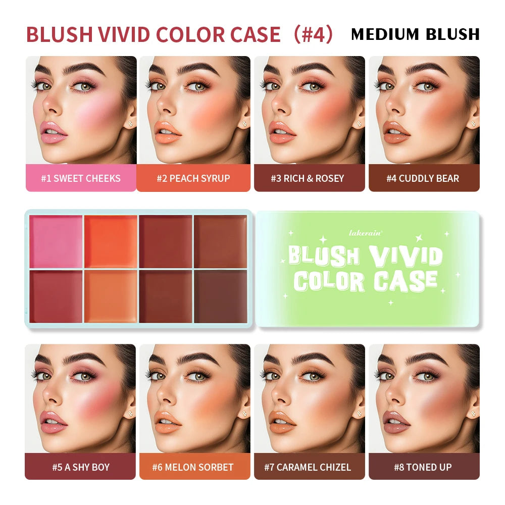 8Colors Cream Highlighter/Brow/Blush Palett Face Brighten Highlighter Blush&Contouring Shimmer Waterproof Makeup Tool Cosmetics - AliExpress 66