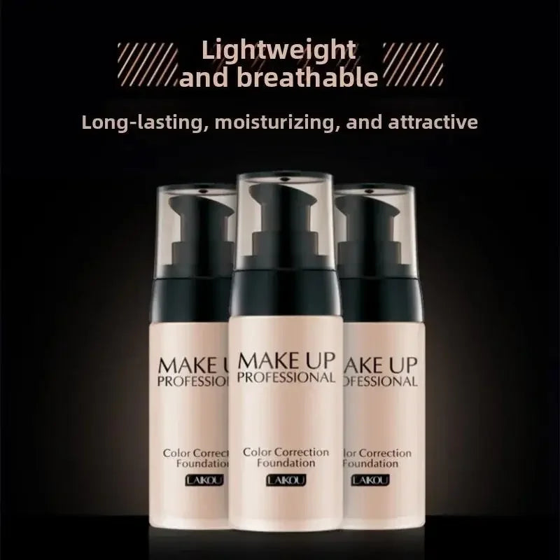 Long Lasting Oil Control Liquid Foundation Waterproof Brightening Concealer Natural Finish Moisturizing Professional Makeup