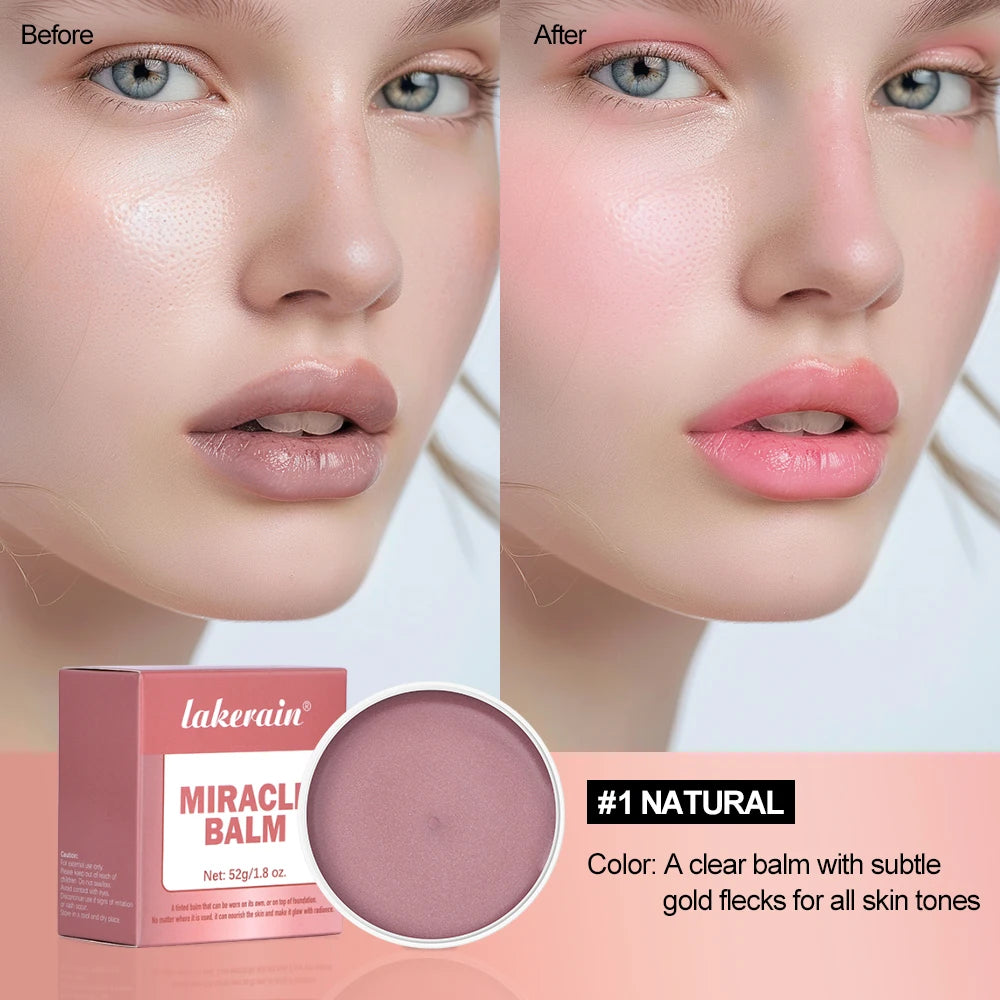 Miracle Balm Multi Glow Balm Cream Blush for Cheeks Blush Balm Face Makeup Radiant Finish Hydrating Creamy Lightweight Cosmetic - AliExpress 66