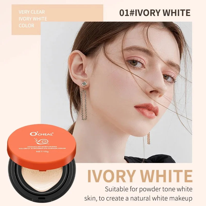 2 Colors O'CHEAL Whitening BB Cream Foundation Air Cushion Concealer Face Makeup Girl's Facial Beauty Original Cosmetic Cream - AliExpress 66