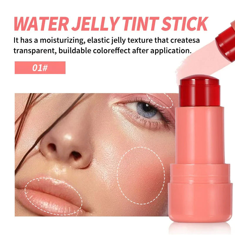 4 Colors Jelly Blush Stick Lip Balm Eyeshadow 3-in-1 Multi-Use Matte Blush Moisturize Brighten Lip Gloss Multi-Use Blush Makeup - AliExpress 66