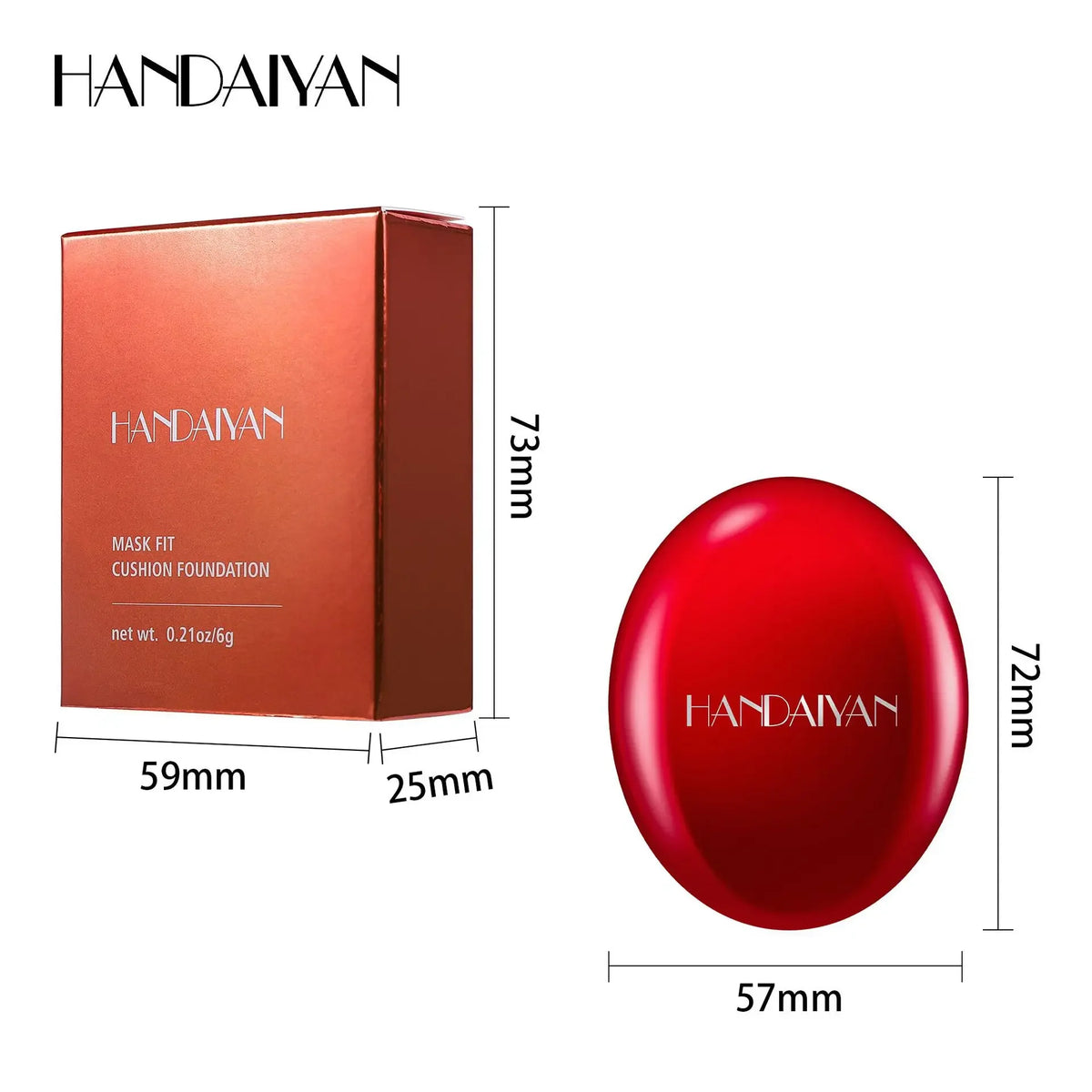 Red Cushion Foundation Semi-Matte Full Coverage Waterproof Long-lasting Concealer Makeup Tone Up Cream Base Covering Foundation - AliExpress 66