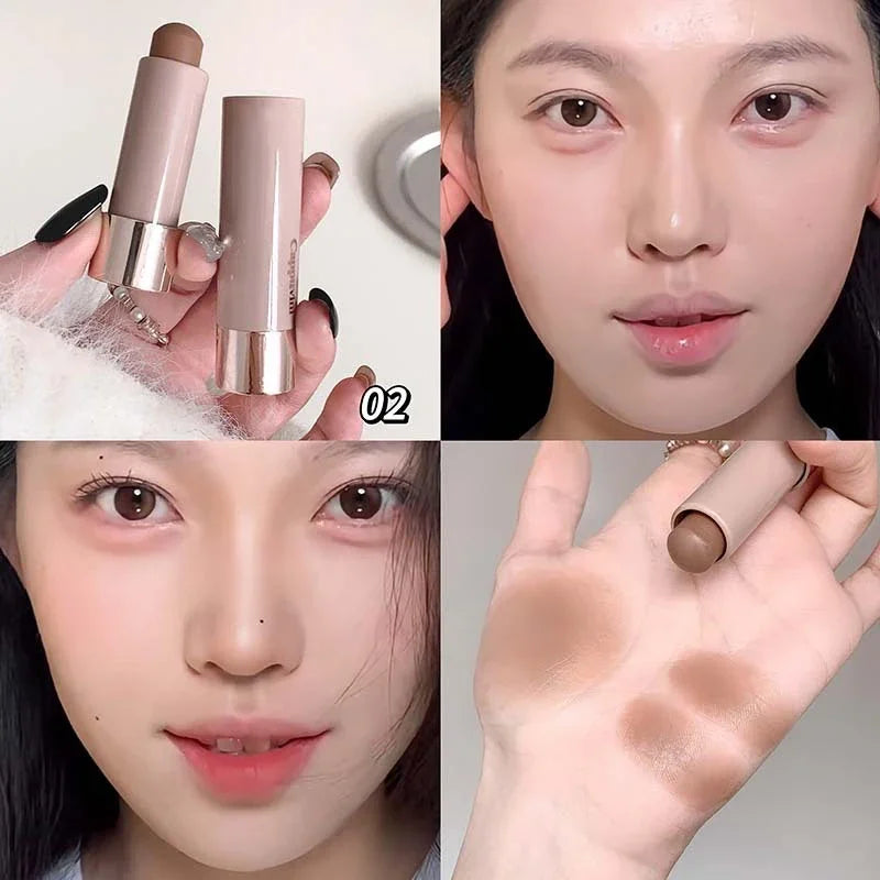 Gray Brown Bronzer Contouring Stick Waterproof Cream Texture Moisturizing Shadow Contouring Pen Face Concealer Cosmetics Makeup - AliExpress 66