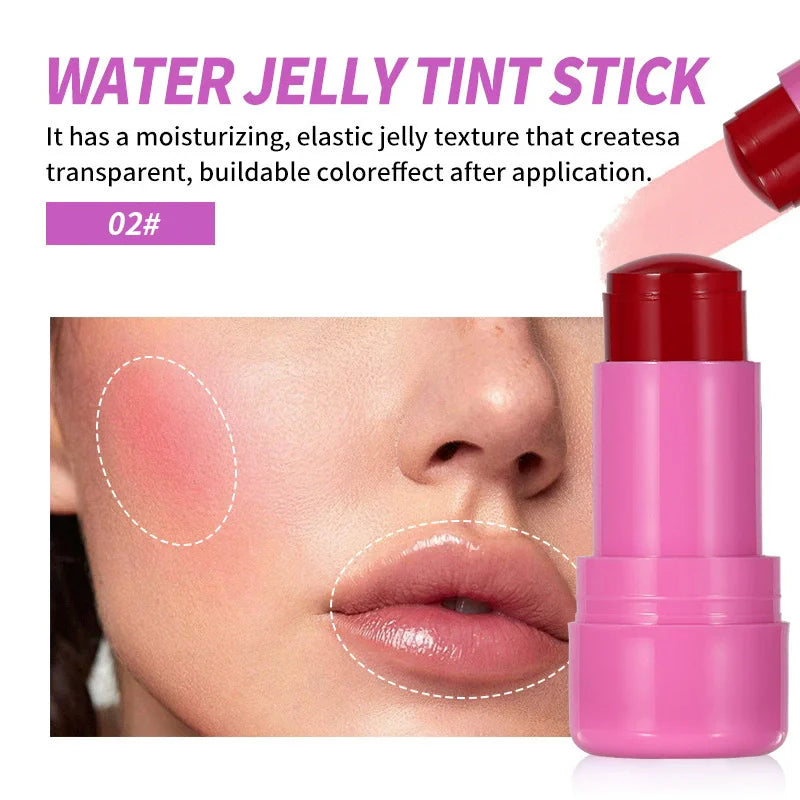 4 Colors Jelly Blush Stick Lip Balm Eyeshadow 3-in-1 Multi-Use Matte Blush Moisturize Brighten Lip Gloss Multi-Use Blush Makeup - AliExpress 66