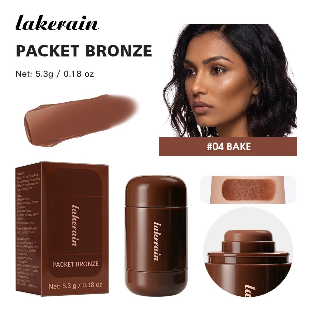 Lakerain Bronze Contour Stick Long-lasting Natural Makeup Finish Create Dimensional Effect Hydrates Smooths Skin Contour Stick - AliExpress 66