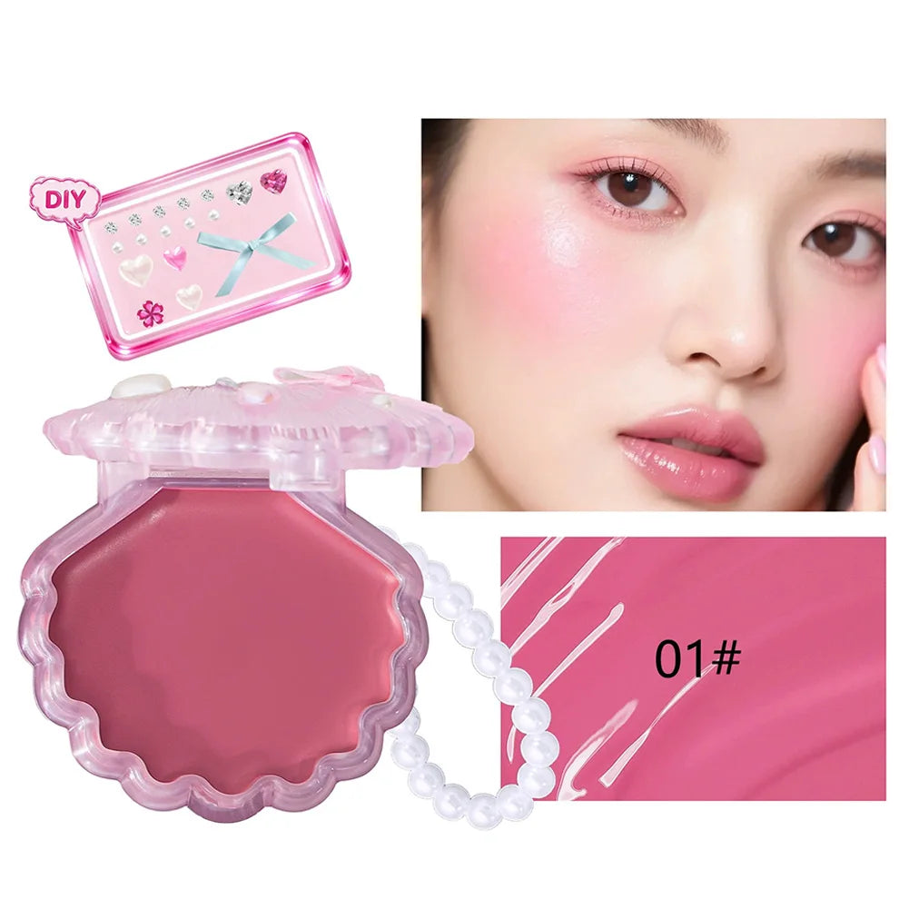 2 in 1 Lip Cheek Highlighter Cream 4 Colors Waterproof Long Lasting Buildable Shimmer Pigment Tint Face Makeup