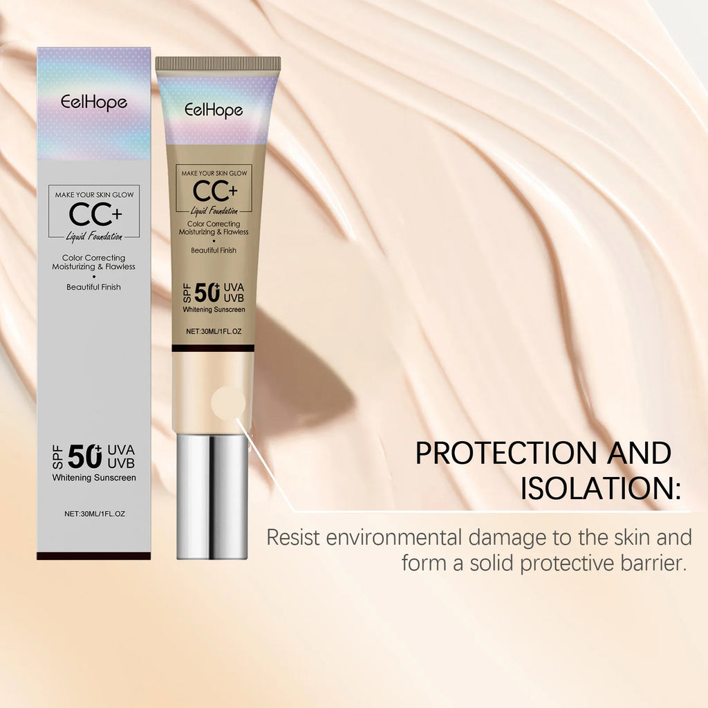 Flawless CC Cream Long Lasting Smoothing Covering Blemishes Ance Breathable Lightweight Moisturizing Brightening 50SPF Sunscreen - AliExpress 66