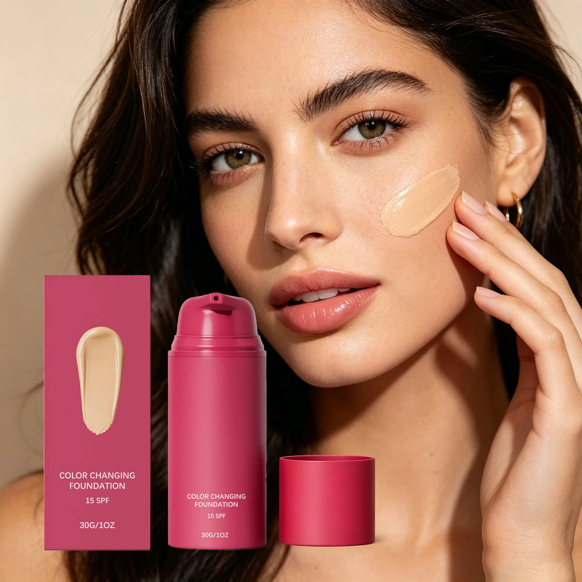 30G Face Color Changing Foundation Moisturizing Enhance Smoothness Improve Skin Texture Non-greasy Glowing Facial Foundation - AliExpress 66