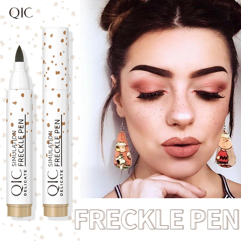 QIC Face Fake Freckles Pen Natural Waterproof Lifelike Fake Freckles Pen for Long Lasting Look Dot Spot Pen Makep Tool Cosmetic - AliExpress 66
