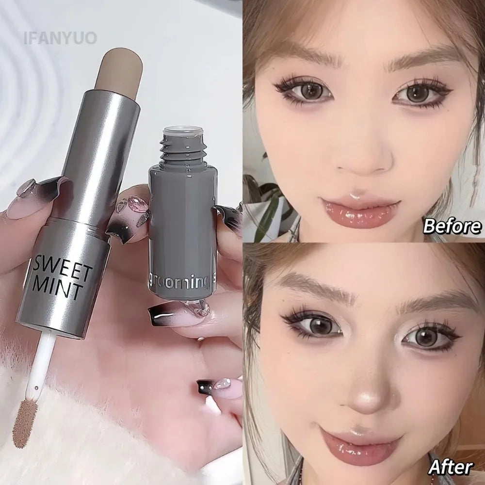 Moisturizing Silky 3D Contour Stick Natural Matte Double Head Suitable For Nose Shadow Makeup Concealer Brightening Cosmetics - AliExpress 66