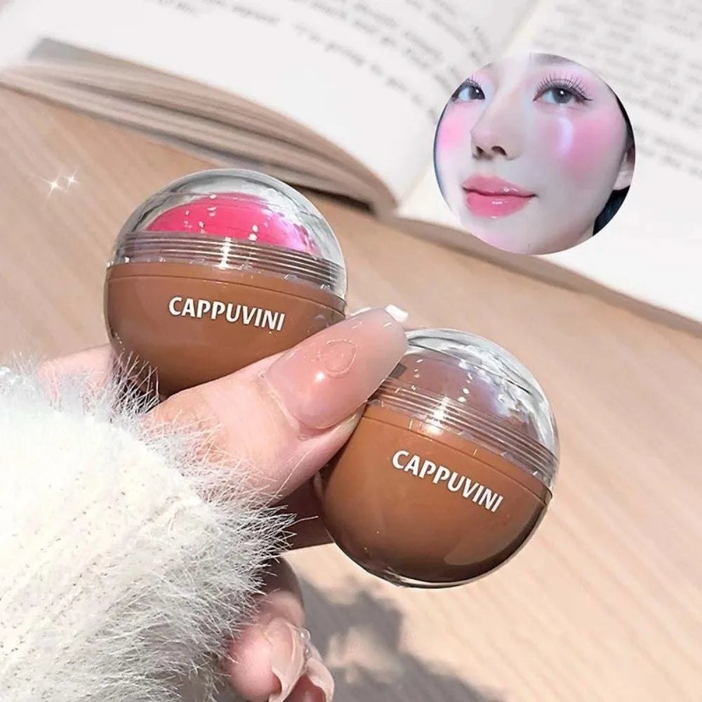 Brightening Face Juice Blush Ball Multi-Use Easy Color Water Light Blusher Natural Redness Suitable for Lips and Cheeks