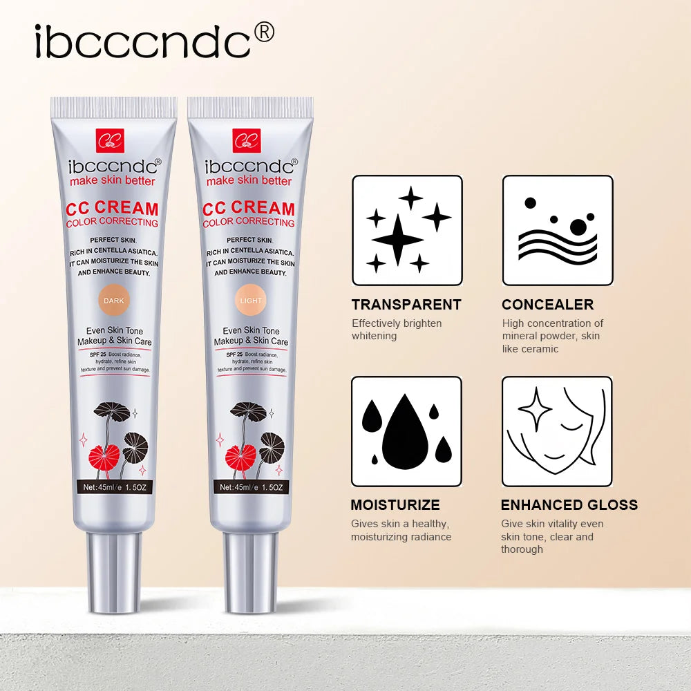 CC Cream Waterproof Moisturizing Correcting Anti-sweat Makeup Before Concealer Lasting Women Makeup Protect Skin Makeup - AliExpress 66