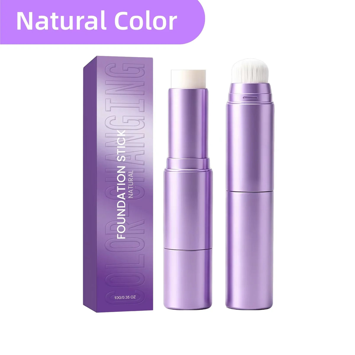 2-In-1dual Head Color Changing Foundation Stick Full Coverage Hydrating Lightweight Concealer Cream Stick For All Skin Types