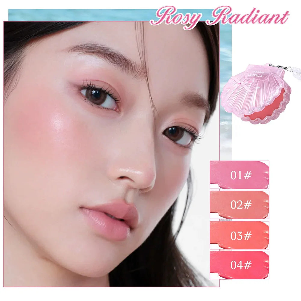 2 in 1 Lip Cheek Highlighter Cream 4 Colors Waterproof Long Lasting Buildable Shimmer Pigment Tint Face Makeup