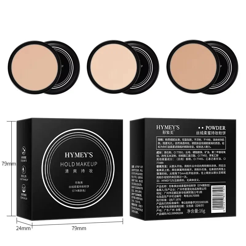 3 Colors Make Up Face Powder Brighten Oil-control Waterproof Nude Makeup Pressed Powder Foundation Makeup Base Cosmetics - AliExpress 66