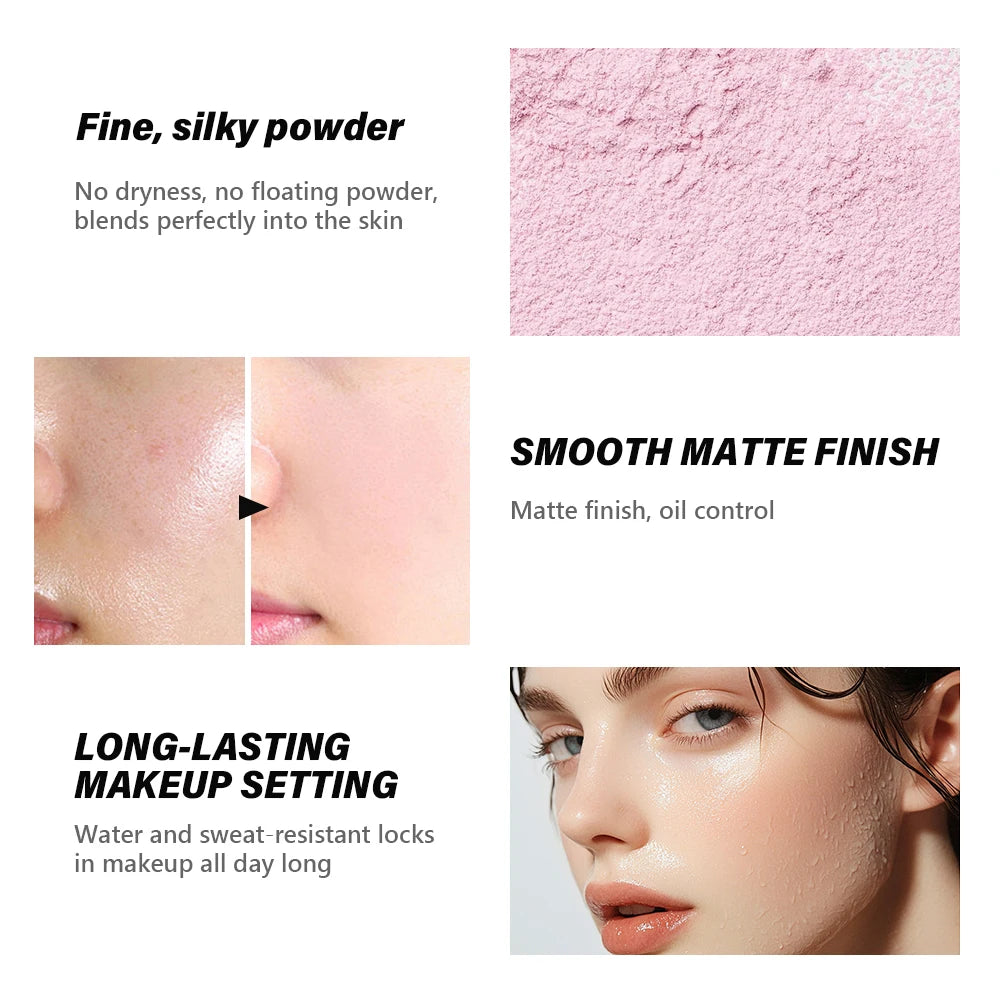 Matte Loose Baking and Setting Powder powder Oil Control Natural Face Matte Waterproof Brightening Loose Powder Makeup - AliExpress 66