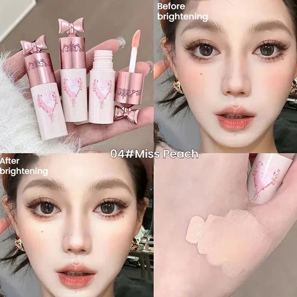 Lightweight Brightening Concealer Liquid, Matte Highlighter & Contour Stick, Natural Full Coverage Face Makeup for Dark Circles