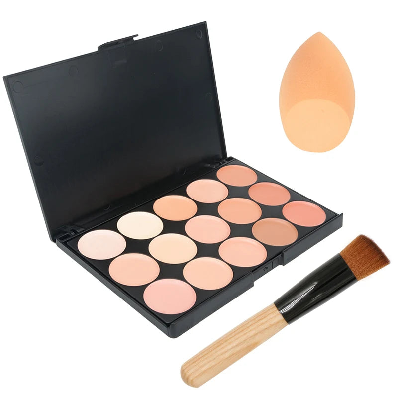 15 Colors Concealer Palettes Foundation Makeup Full Cover Contour Face Cream Base Primer Moisturizer Hide Blemish - AliExpress 66
