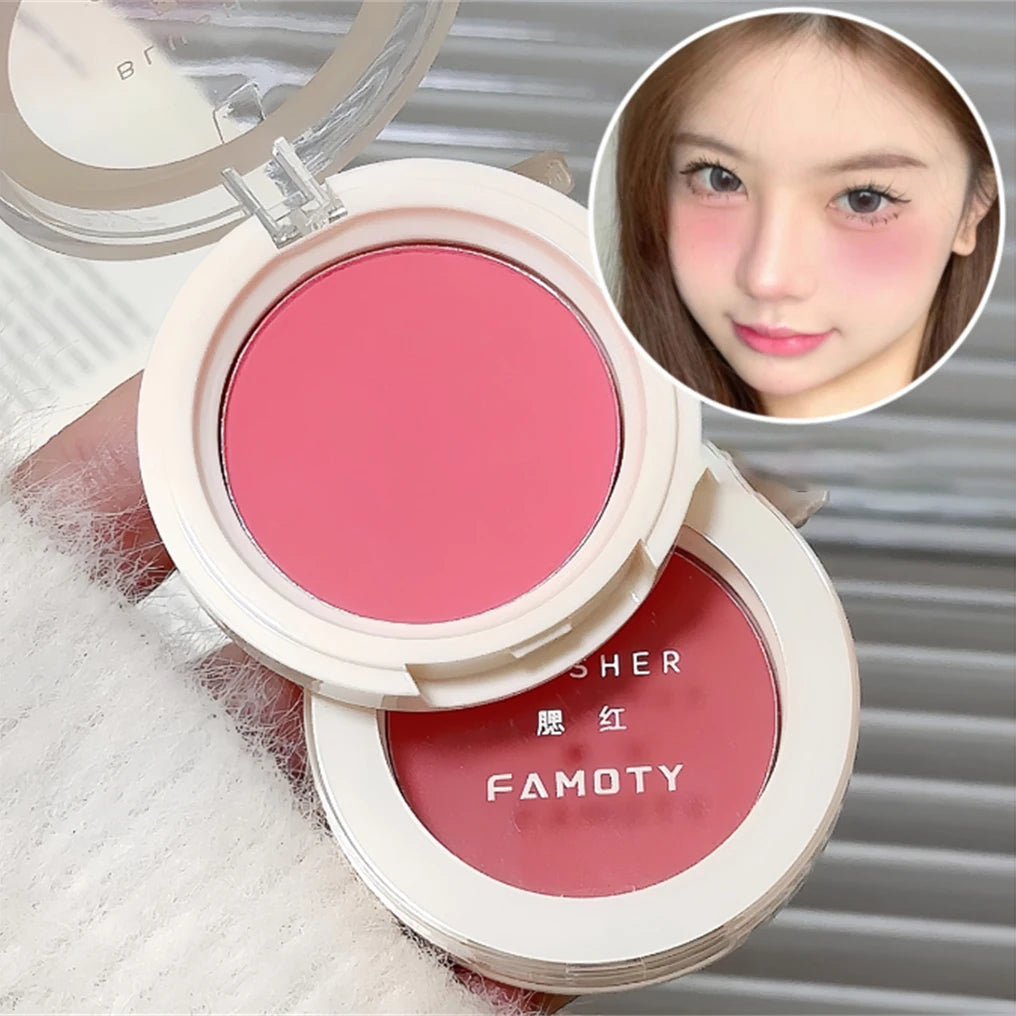 Monochrome Milk Peach Face Blush Pallete Mineral Pigment Cheek Blusher Powder Makeup Professional Contour Shadow Pink Blusher - AliExpress 66