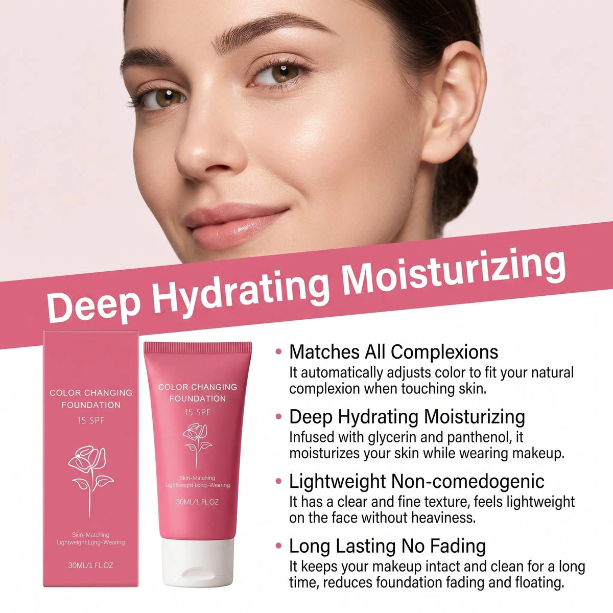 Korean Color Changing Foundation Liquid Automatically Adjusting Skin Tone Conceal Facial Skin Fine Flaw Daily Facial Makeup Base - AliExpress 66